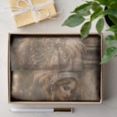 1920s Flapper Gold Glam Decoupage 薄葉紙 (ギフト)