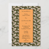 1920's Flapper Halloween Party Invitation  招待状 (裏面)