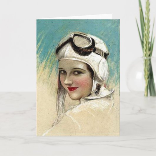 1920's Flygirl by C.G. Sheldon カード (正面)