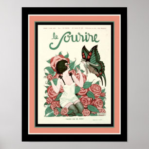 1920's French Deco "Le Sourire" ポスター