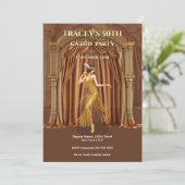 1920s Gatsby 50th Birthday Invitation 招待状 (スタンド正面)