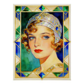 1920's Glamorous Flapper Poster ポスター (正面)