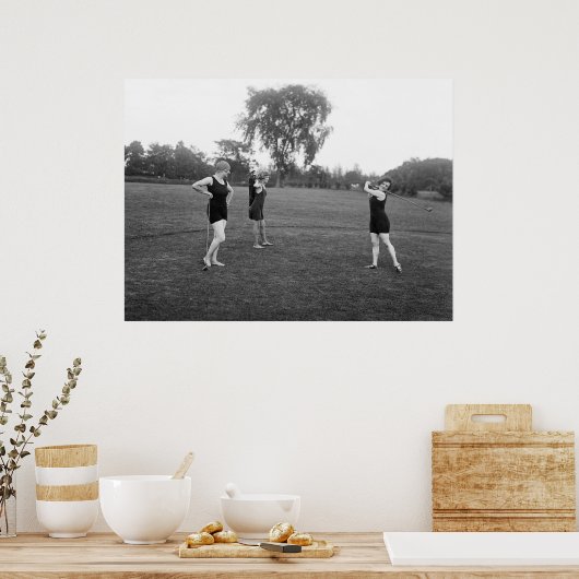 1920s Golf Fashion ポスター (キッチン)