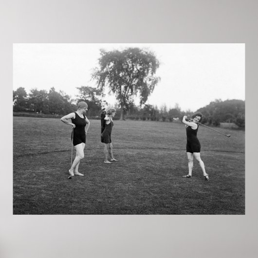 1920s Golf Fashion ポスター (正面)