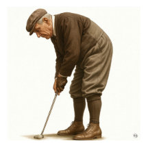 1920's Golf Fashion - Art Print