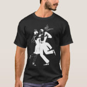 1920's Great Gatsby Glamorous Couple Dancing Class Tシャツ (正面)