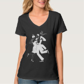 1920's Great Gatsby Glamorous Couple Dancing Class Tシャツ (正面)