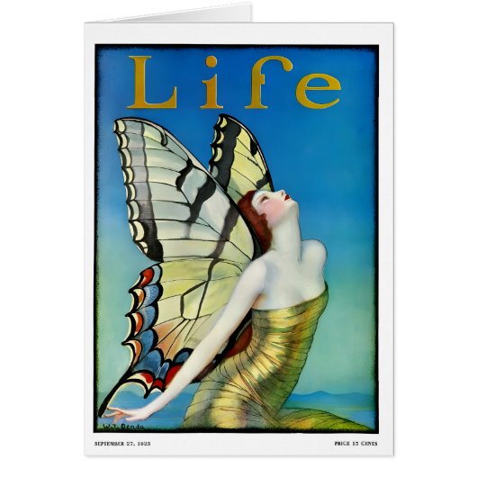 1920s style girl greetings card  (正面)