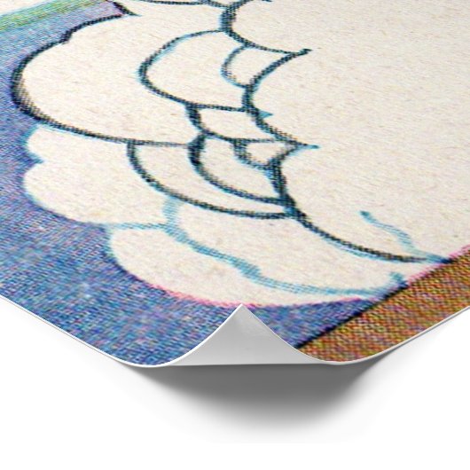 1920s totem pole print ポスター (角)