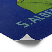 1920s Waldorf Apple crateラベルプリント ポスター (角)