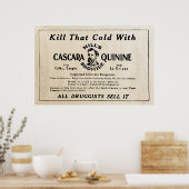 1921ヴィンテージキニーネAd ポスター (キッチン)