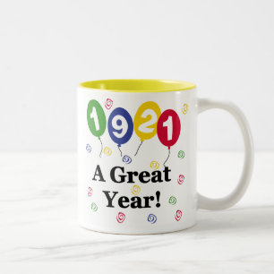 1921年すばらしい年の誕生日 ツートーンマグカップ
