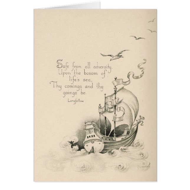 1921本からのLongfellowの詩 (正面)