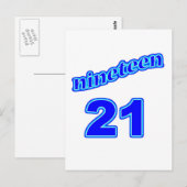 1921 19 21 ポストカード (正面/裏面)