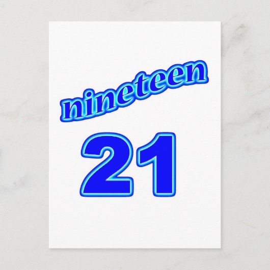 1921 19 21 ポストカード (正面)