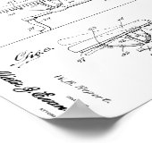 1921 Vintage Chiropractic Table Patent Art Print ポスター (角)