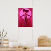 1922オッドボール映画スターのスタートアップ – ピンク ポスター (キッチン)