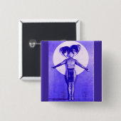 1922オッドボール映画スターのスタートアップ – 青 缶バッジ (正面&裏面)