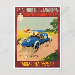 1922タラゴナグランプリヴィンテージレース ポストカード