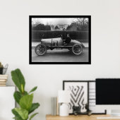 1922ホワイトハウスでレースの車、クティ ポスター (ホームオフィス)