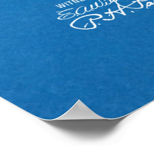 1922ヴィンテージ自転車特許青写真アートプリント ポスター (角)