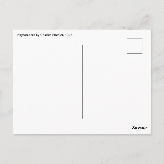 1922年のシェアラーによるスカイスクレイパー、ヴィンテージアーキテクチャ ポストカード (裏面)