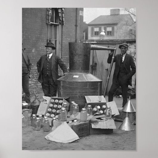 1922年のムーンシャイン付きエージェント禁止 ポスター (正面)