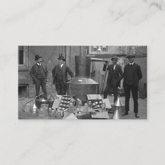 1922年のムーンシャイン付きエージェント禁止 名刺 (正面)