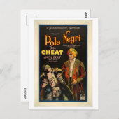 1922年の映画ザチート ポストカード (正面/裏面)