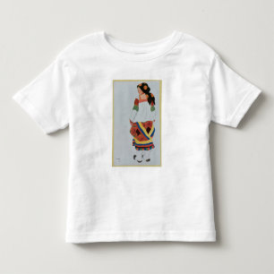 1922年の百姓少女の衣装デザイン(カラー李 トドラーTシャツ
