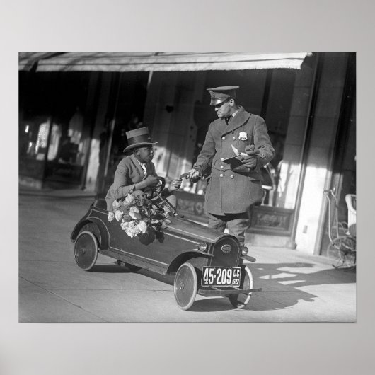 1922年の足踏ストップみ車の交通。ヴィンテージ写真 ポスター (正面)