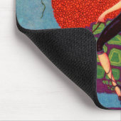 1922年マードたばこ女性巨大亀に乗る マウスパッド (コーナー)