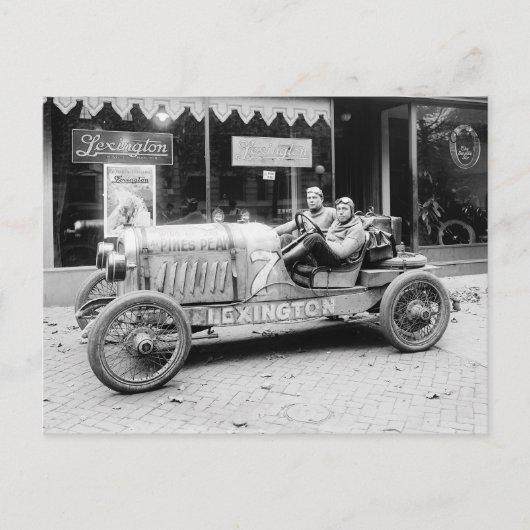 1922年、チャンピオンシップレースカー ポストカード (正面)