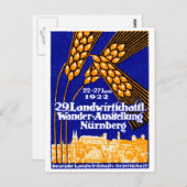 1922 ニュルンベルク農業博覧会 ポストカード (正面/裏面)