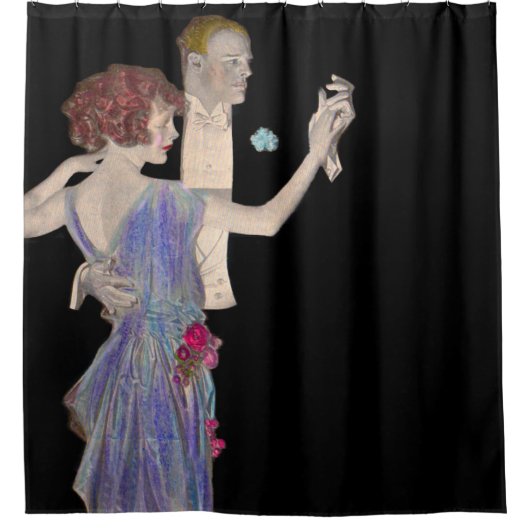 1923アローカラーとシャツ広告 シャワーカーテン (正面)