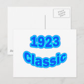 1923クラシック青 ポストカード (正面/裏面)