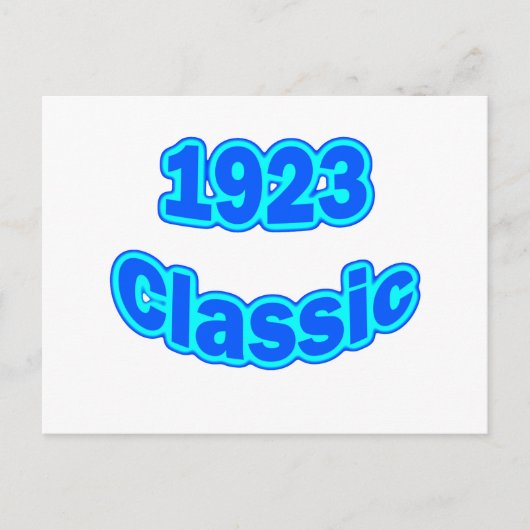 1923クラシック青 ポストカード (正面)