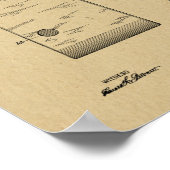 1923コンパクトカメラ特許アートスケッチプリント ポスター (角)