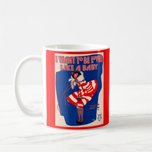 1923ソングシート私はベビーのように愛されたい コーヒーマグカップ (左)