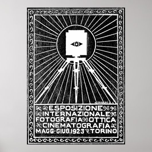 1923トリノ写真展ポスター ポスター (正面)