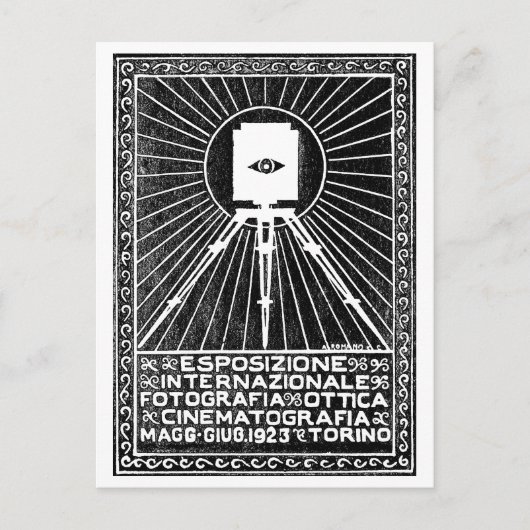 1923トリノ写真展ポスター ポストカード (正面)