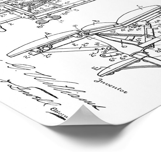 1923ヴィンテージカイロプラクティック表特許芸術プリント ポスター (角)