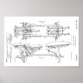 1923ヴィンテージカイロプラクティック表特許芸術プリント ポスター (正面)