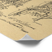 1923ヴィンテージカイロプラクティック表特許芸術プリント ポスター (角)