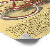 1923ヴィンテージレディースパスファインダー自転車広告ポスター ポスター (角)