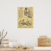 1923ヴィンテージレンジャーロードスター自転車広告アートポスター ポスター (キッチン)