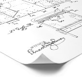 1923ヴィンテージ骨障害表特許アートプリント ポスター (角)