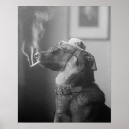 1923年の犬の肖像画。ヴィンテージ写真 ポスター