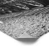 1923年の蒸気機関車。ヴィンテージ写真 ポスター (角)