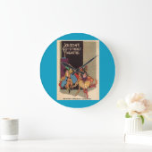 1923年アル·ジョルソンの劇場の劇団紙カバー ラージ壁時計 (ホーム)